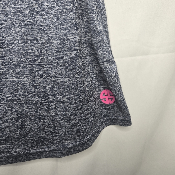 NWT Medium Simply Southern Women's Heathered Gray Tank Top Athletic Racerback - Picture 3 of 5